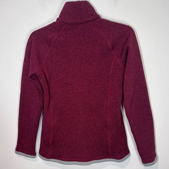 Eastern Mountain Sports Jacket S Womens Fleece Red Full Zip Sweater Size Small - Picture 4 of 11